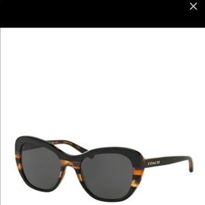 Coach Cat Eye Sunglassess - dark lens with Tortoise frame.